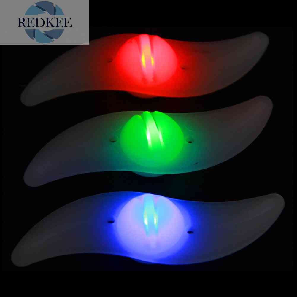 Đèn LED Gắn Căm Xe Đạp Hình Chiếc Lá Chống Thấm Nước