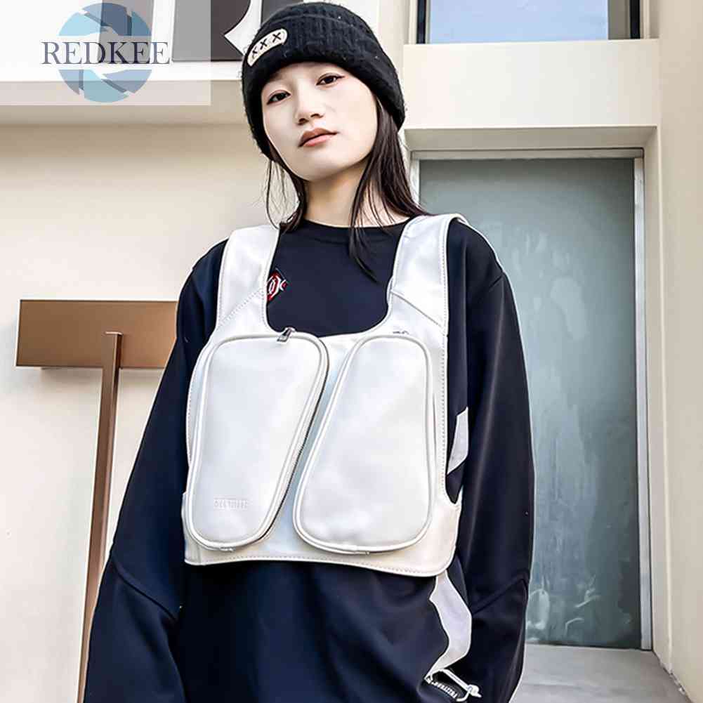 Túi Đeo Trước Ngực Bằng Da PU Chống Nước Chống Trộm Dành Cho Nam