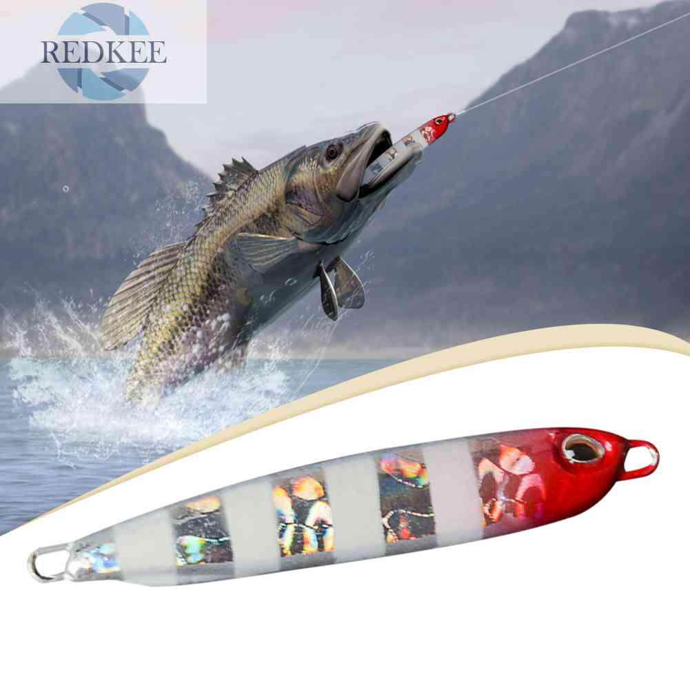 Mồi Câu Cá Giả Bằng Kim Loại Phát Sáng Sống Động