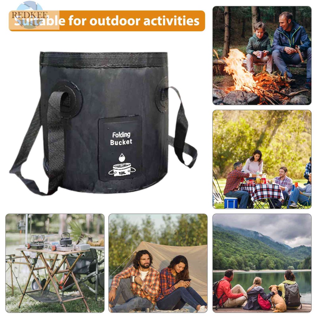 Xô Đựng Nước Sức Chứa Lớn Có Thể Gấp Gọn Tiện Dụng Mang Theo Câu Cá