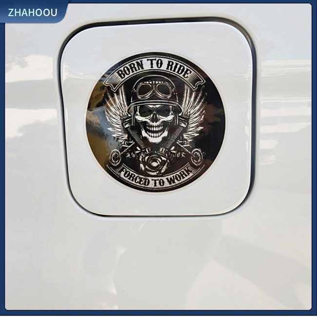 ☃Phụ Kiện Trang Trí Nhà Cửa Độc Đáo Sáng Tạo☃ Miếng Dán Trang Trí Xe Hơi Hình Đầu Lâu Phản Quang Cá Tính