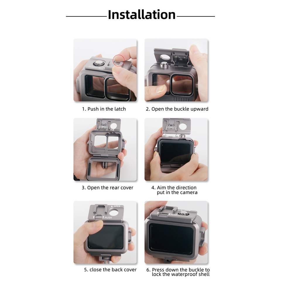 Vỏ Bảo Vệ Máy Quay Hành Trình Gopro 11 10 9 XT-XINTE Bằng Nhôm Chống Thấm Nước