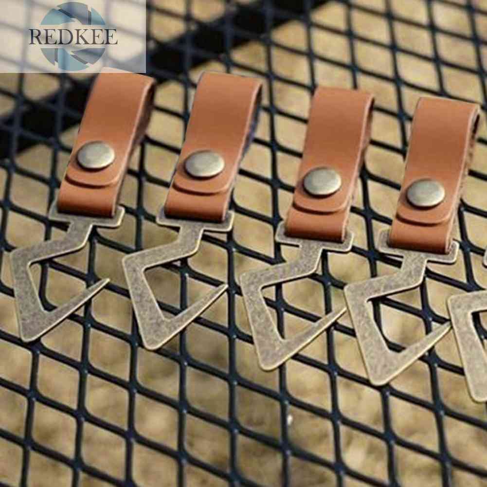 Bộ 4 Móc Treo Nồi Chảo Hình Chữ S Bằng Da