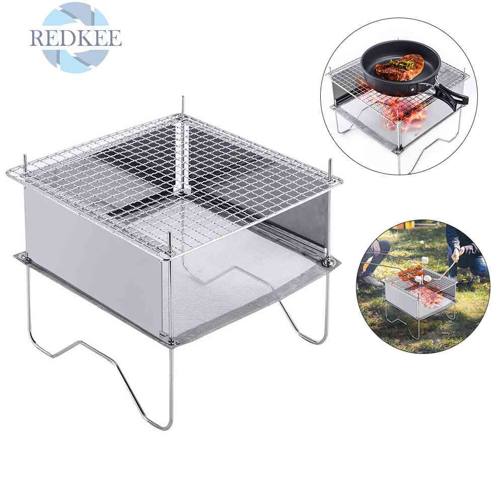 Bếp Lửa Củi Gấp Gọn Tiện Dụng Cho Hoạt Động Cắm Trại Ngoài Trời