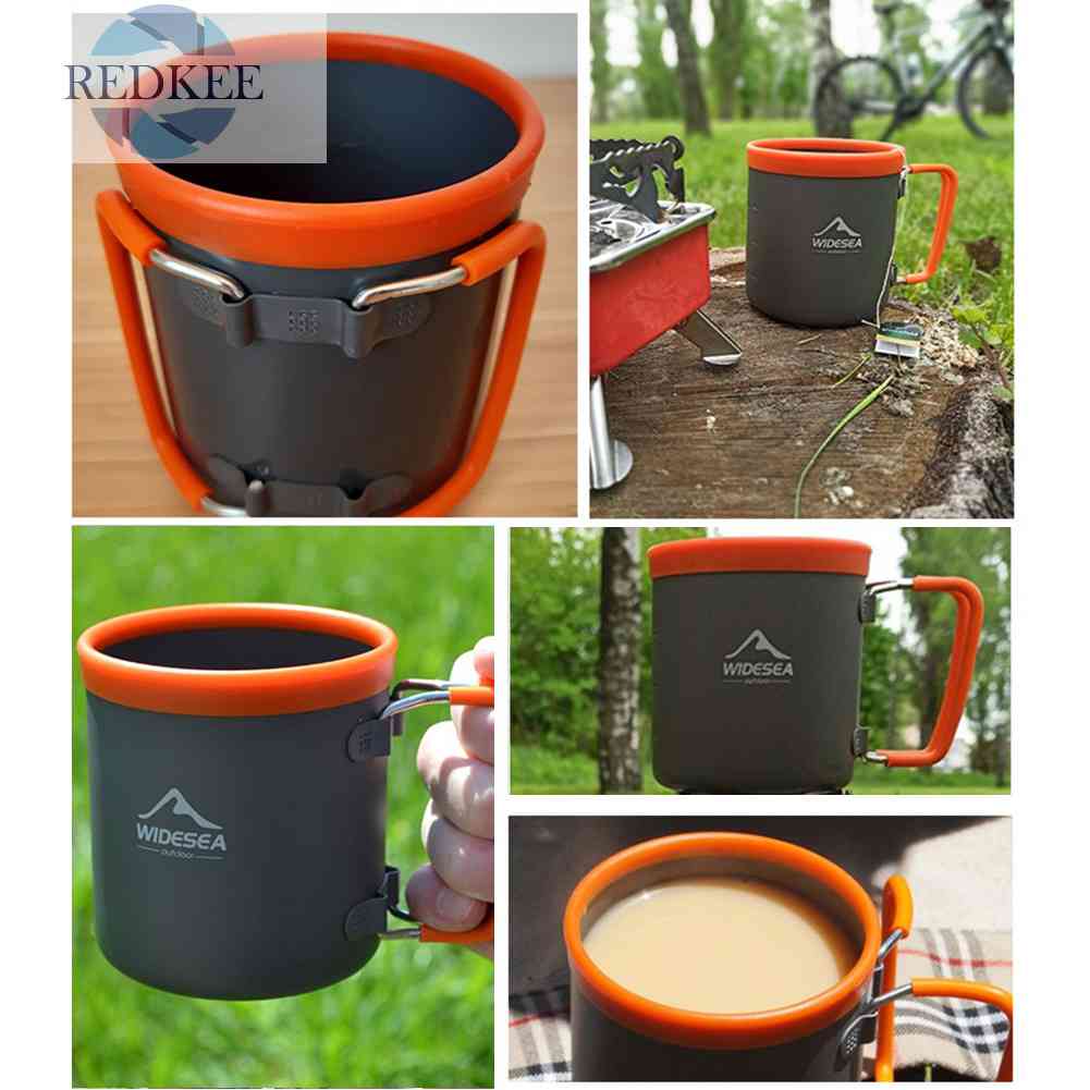 Cốc Uống Nước Bằng Nhôm Tiện Dụng Khi Đi Cắm Trại