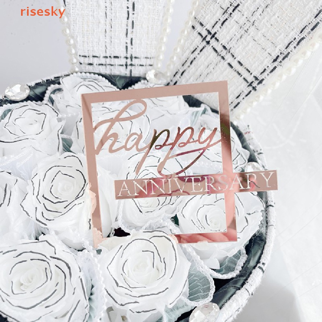 Topper Cắm Trang Trí Bánh Kem Chữ Happy Birthday Bằng Acrylic Chất Lượng Cao