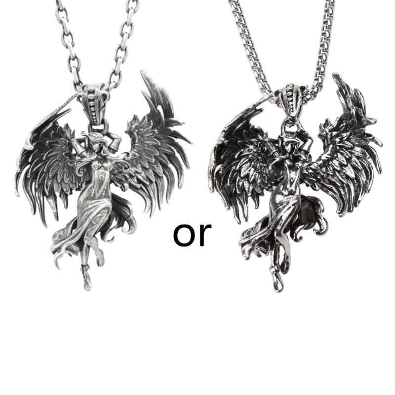 Vòng cổ Mặt Hình Thiên Thần Phong Cách Retro Cho Nữ