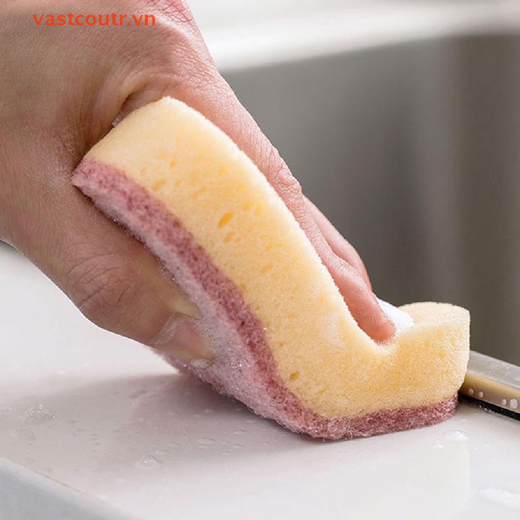 Set 4 Miếng Bọt Biển Rửa Chén Hình Đám Mây Đa Năng Tiện Dụng