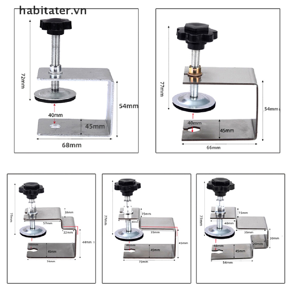 Kẹp Ngăn Kéo Tủ Gỗ Hình Chữ G Tiện Dụng