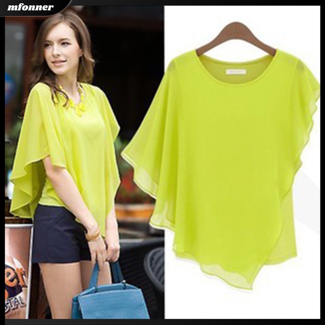 Áo Chiffon Cánh Dơi Thời Trang Mùa Hè Cho Nữ
