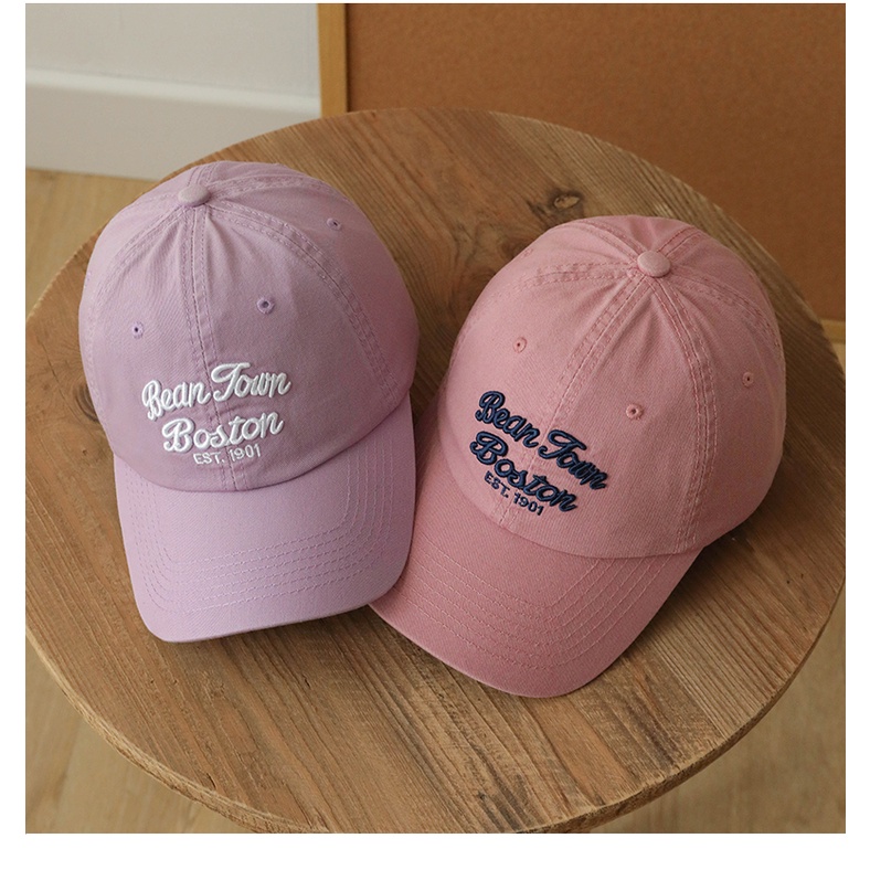 Mũ Lưỡi Trai Chất Liệu Cotton Mềm Mại Thêu Họa Tiết Phong Cách Retro Mỹ Thời Trang Mùa Hè Cho Nam Và Nữ