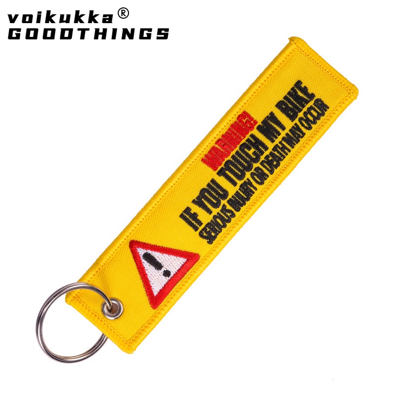 1 Móc Khóa Thêu Chữ Remove Before Flight Thời Trang Cá Tính