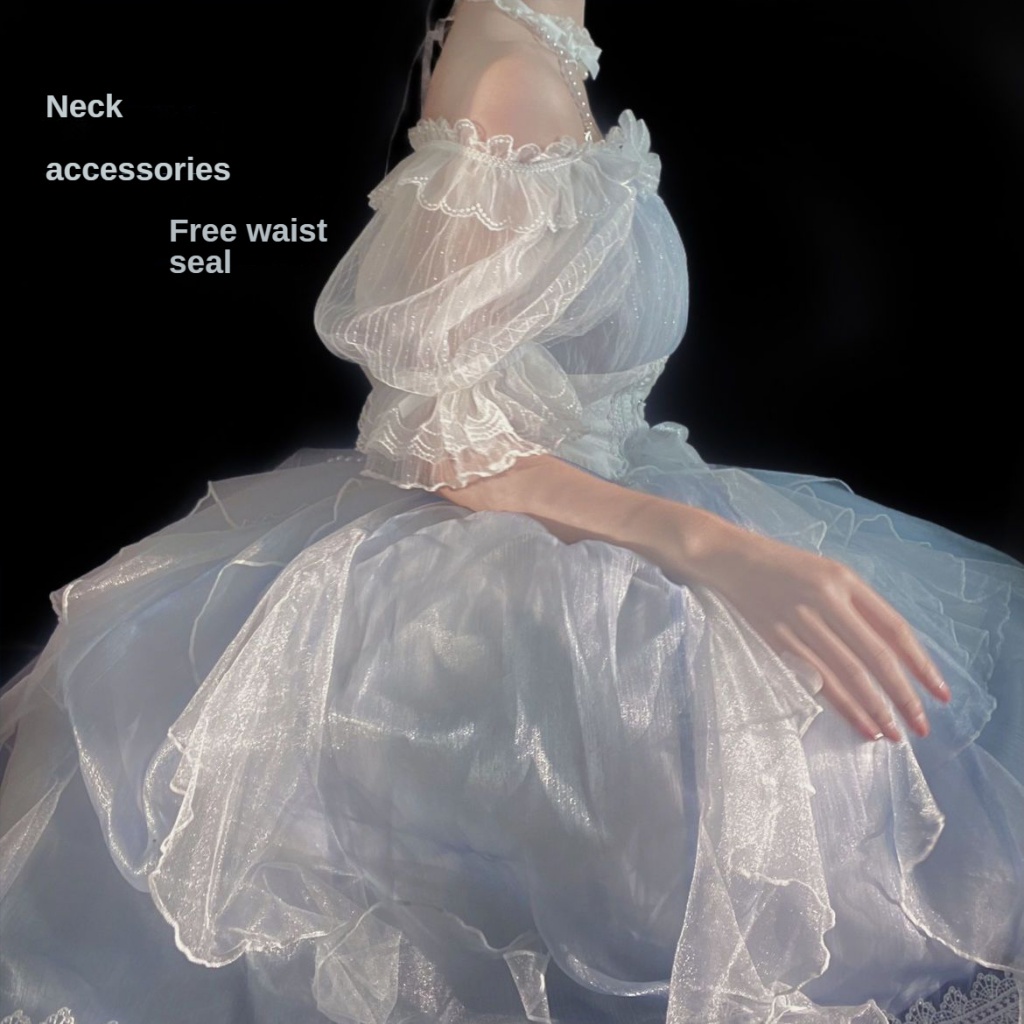 Đầm Cưới Một Dây Phong Cách lolita Thời Trang Mùa Hè Cho Nữ