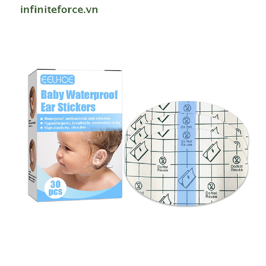 Set 30 Mũ Bơi Bảo Vệ Tai Chống Thấm Nước Khi Làm Tóc