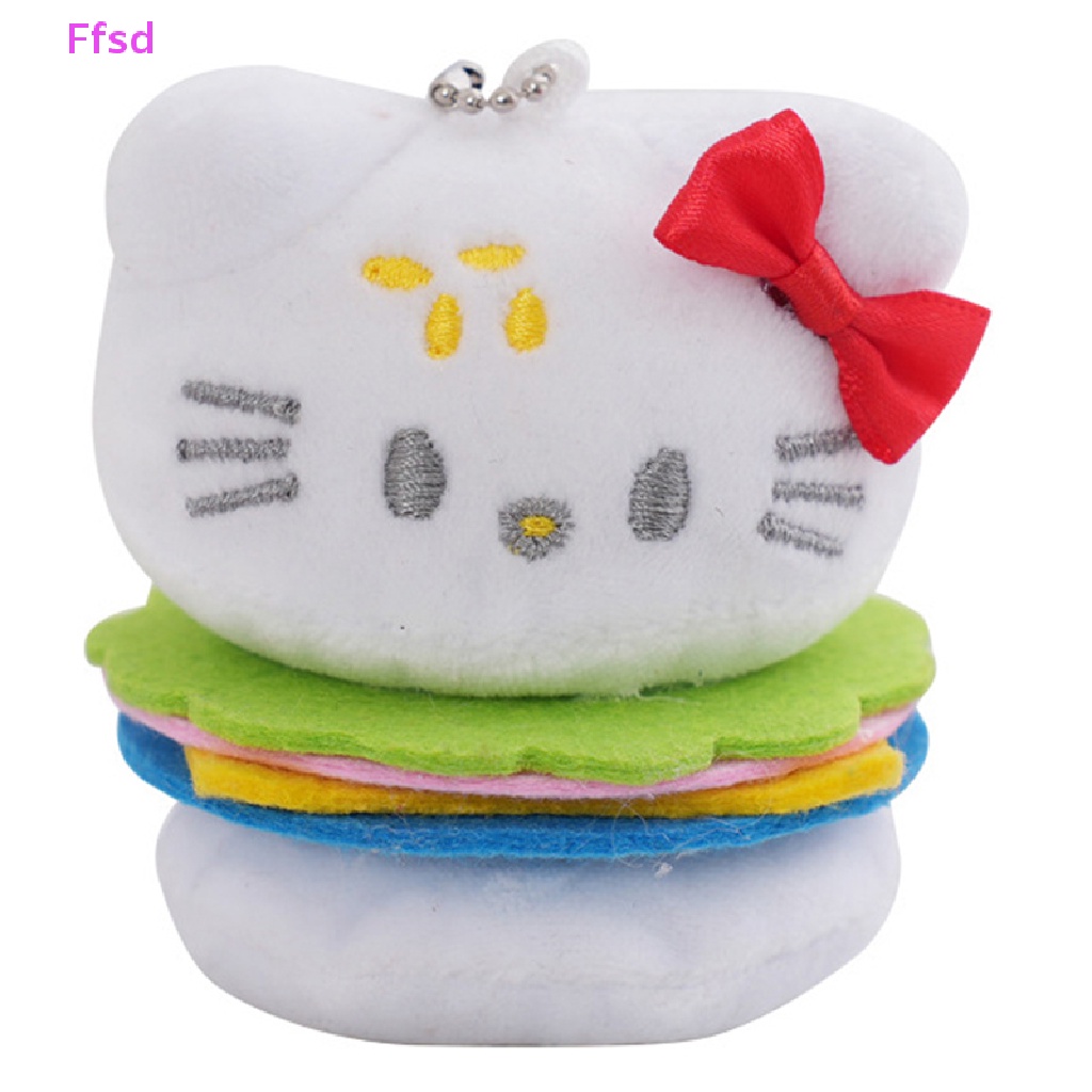 {Ffsd} Móc Khóa Hình Chú Mèo Nhồi Bông Dễ Thương Dành Cho Bé Gái