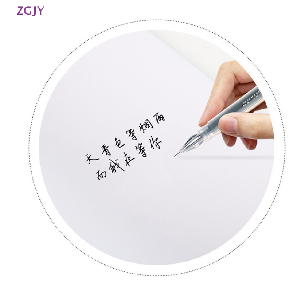 Set 6 Bút Mực Gel Ngòi Kim Cương 0.38mm Màu Đen / Xanh Dương / Đỏ Mới