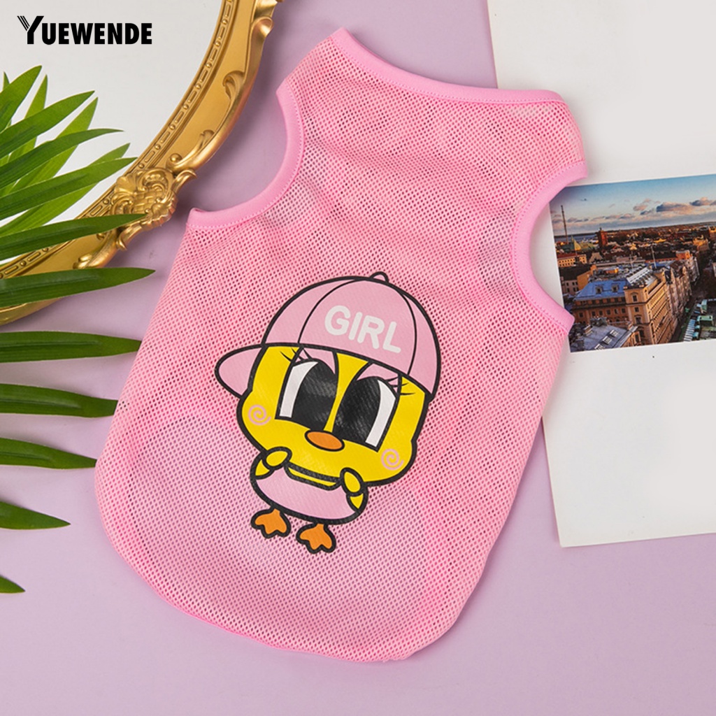 Áo Lưới In Họa Tiết Hoạt Hình Dễ Thương Dành Cho Thú Cưng