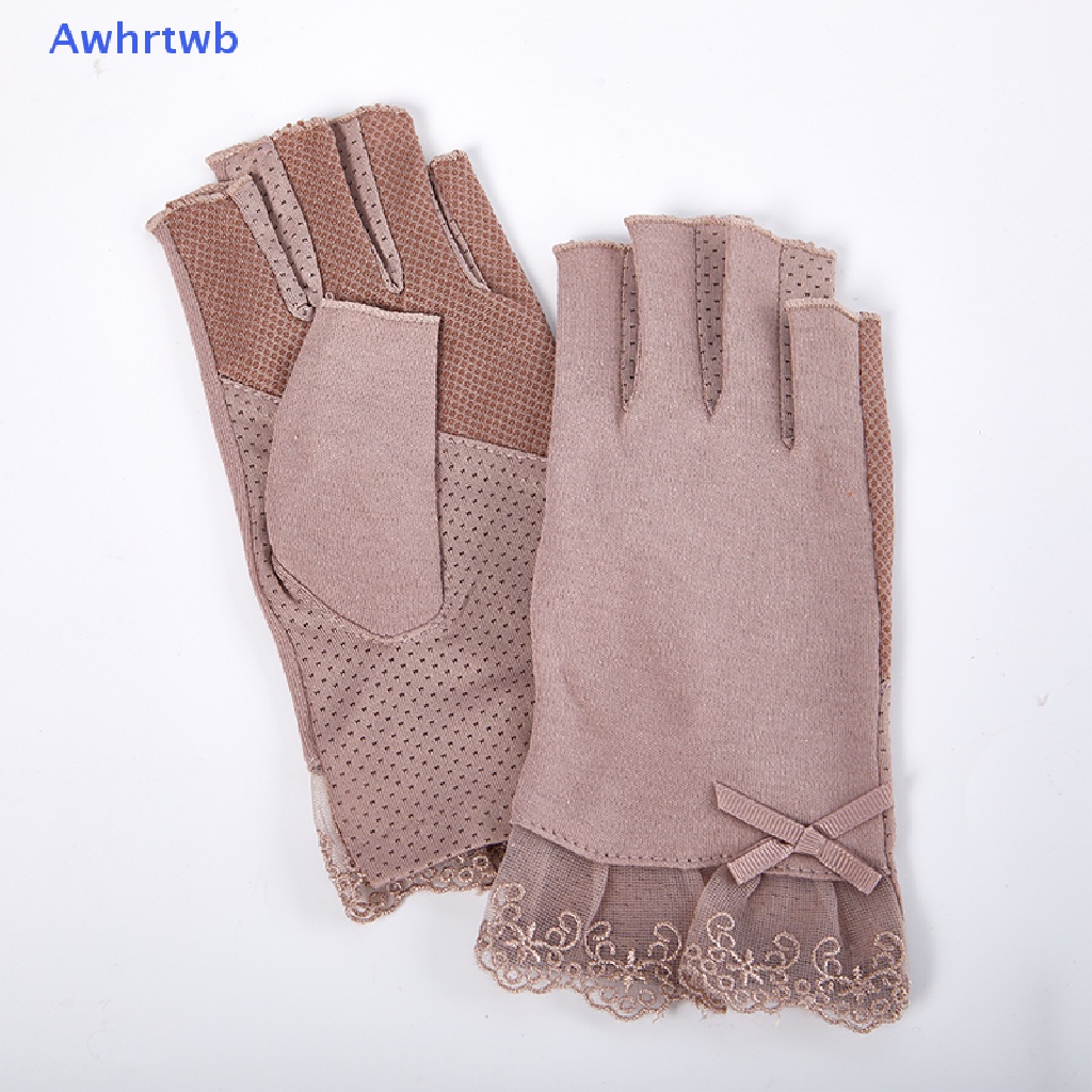 1 Cặp Găng Tay Chống Tia UV Không Xỏ Ngón Cho Đèn LED / Dụng Cụ Làm Móng Mới