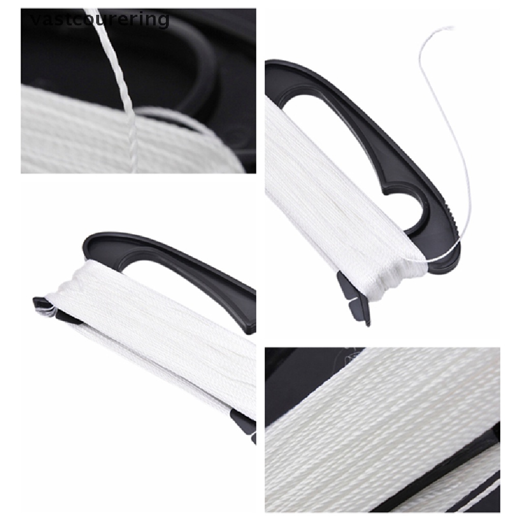 Cuộn Dây Thả Diều Màu Trắng Dài 100m Kèm Dụng Cụ Quấn Hình Chữ D