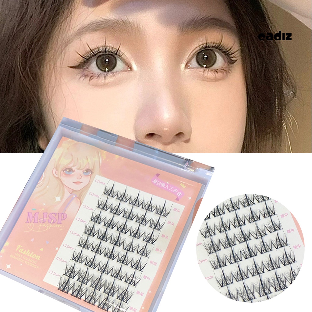 1 Bộ Lông Mi Giả Mềm Mại Dày Màu Đen Tự Nhiên