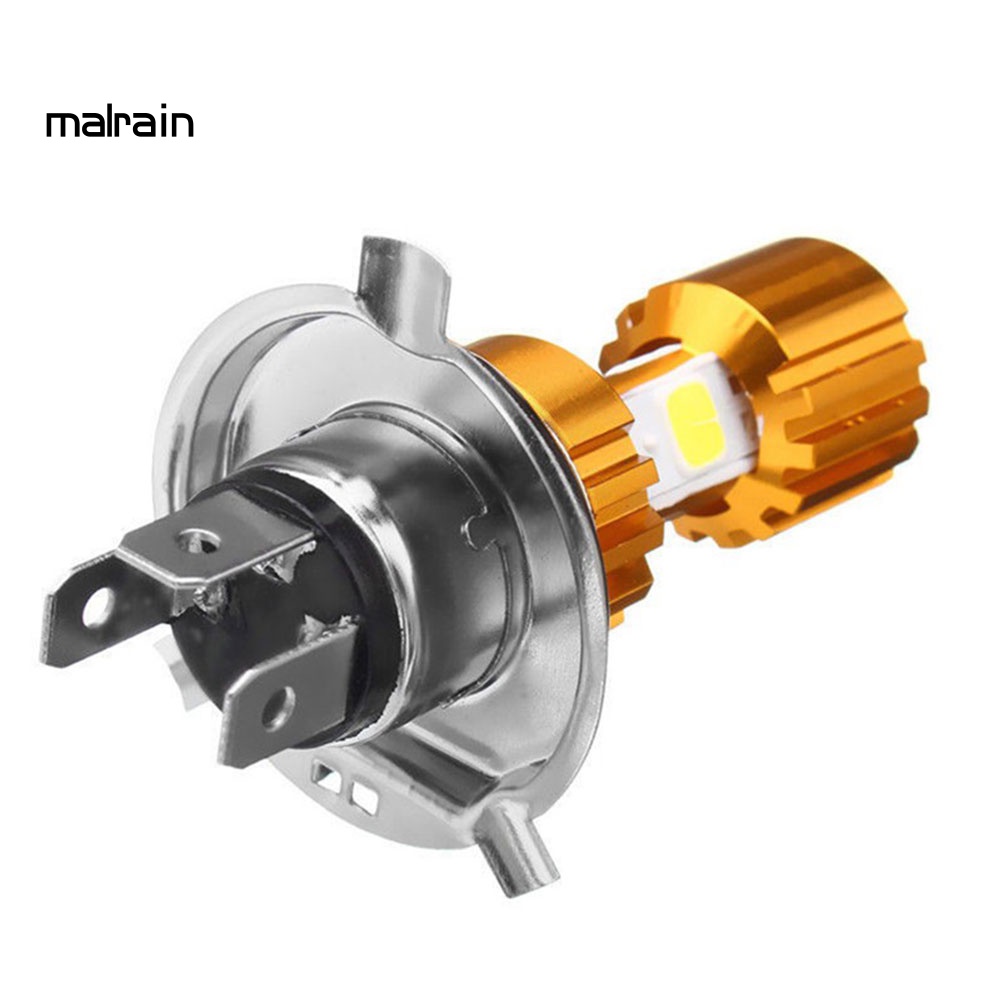 Đèn Pha Siêu Sáng H4 LED 3 COB 12V 6000K Dành Cho Xe Hơi Xe Máy