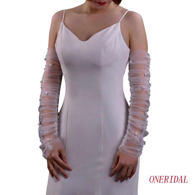 Vỏ Bọc Cánh Tay Áo Cô Dâu Co Giãn Tháo Rời Được