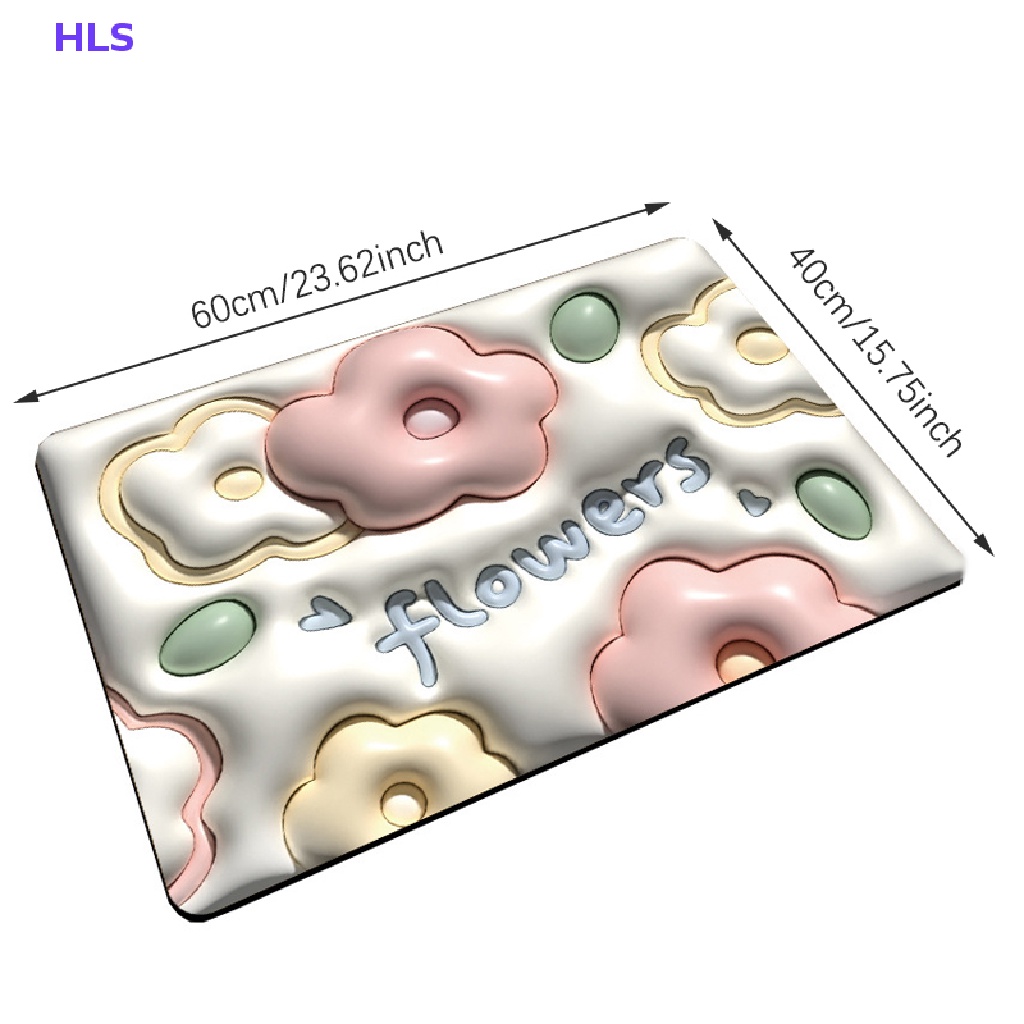 Thảm Lót Sàn Nhà Tắm Thấm Hút Nước Nhanh Khô In Họa Tiết Hoạt Hình 3d Dễ Thương