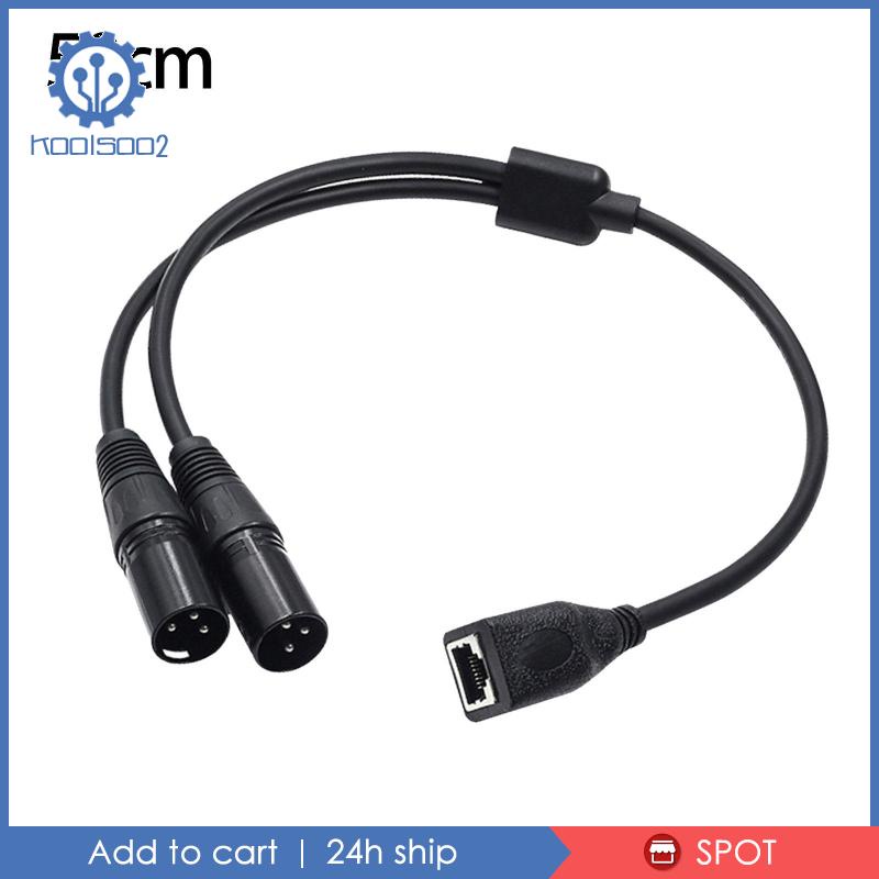 Dây Cáp Âm Thanh Nối Dài 0.5M XLR 3Pin Male Sang RJ45
