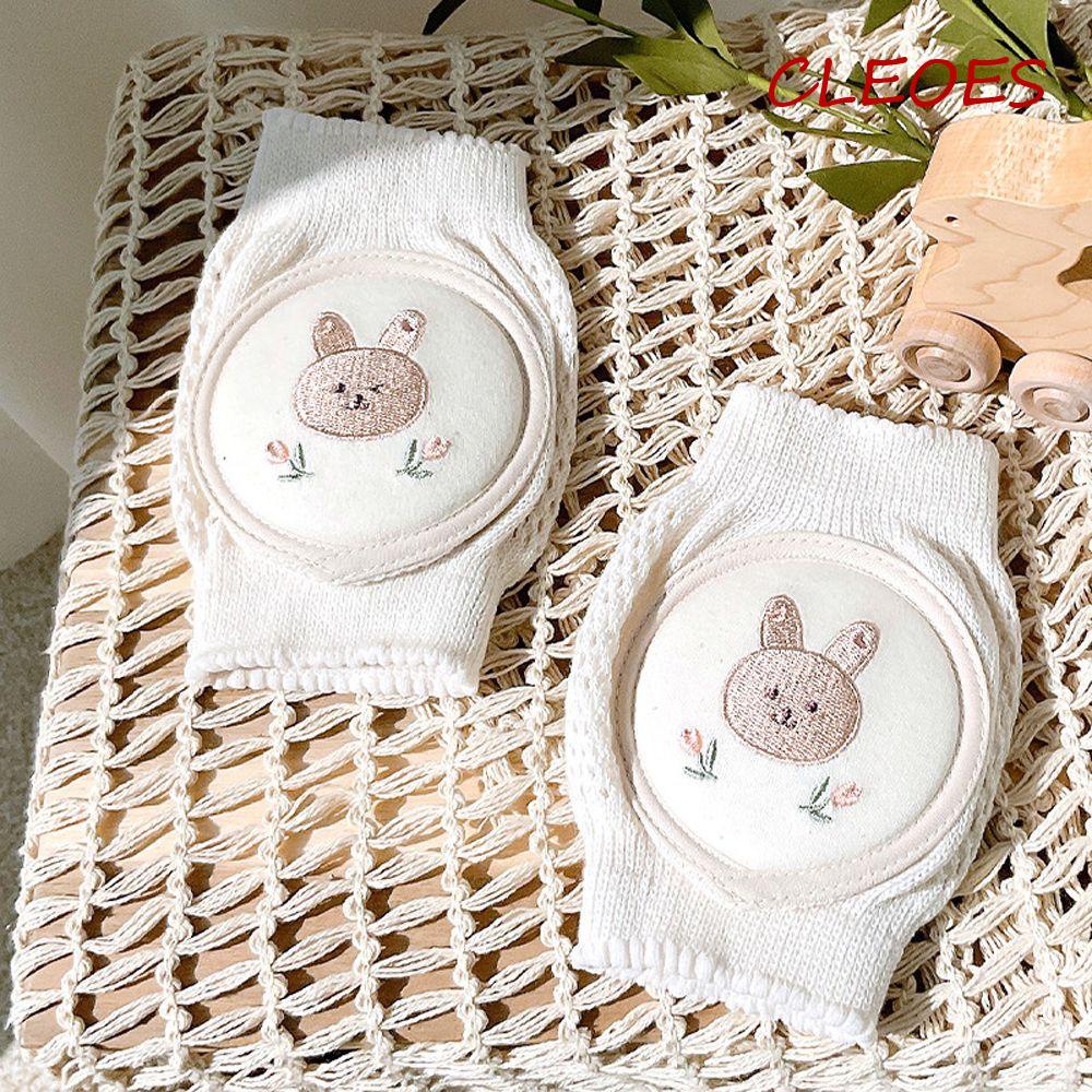 Miếng Đệm Đầu Gối Bằng Xốp Cotton Thoáng Khí Hình Gấu / Thỏ Dễ Thương Cho Bé