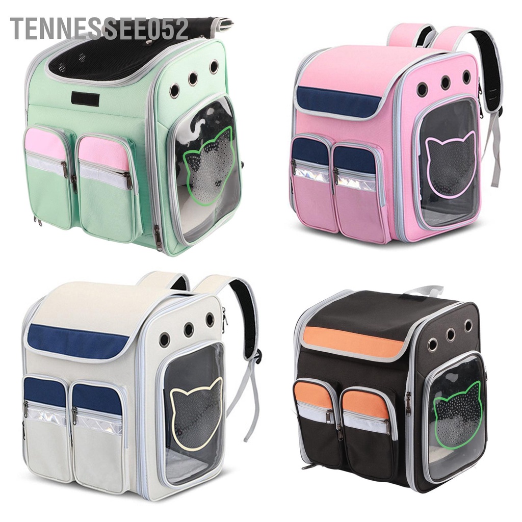 Tennessee052 Ba lô thú cưng Dây đeo vai có thể điều chỉnh thoáng khí Túi đựng nhỏ gập lại cho du lịch chó mèo