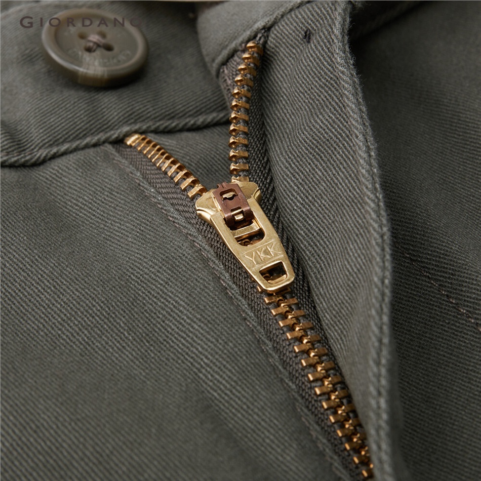 Quần short GIORDANO 18103901 co giãn eo thun nửa cho nam