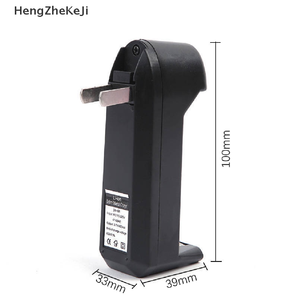 Bộ Sạc Pin Lithium 18650 4.2V Màu Đen Chất Lượng Cao