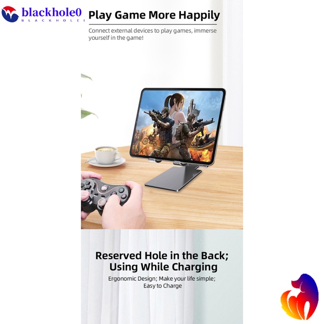 Giá Đỡ Điện Thoại / Máy Tính Bảng Bằng Hợp Kim Nhôm Có Thể Gấp Gọn Tiện Lợi