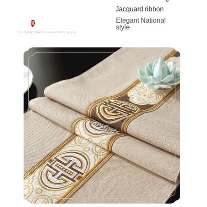 Khăn Trải Bàn Chống Thấm Nước Phong Cách Trung Hoa