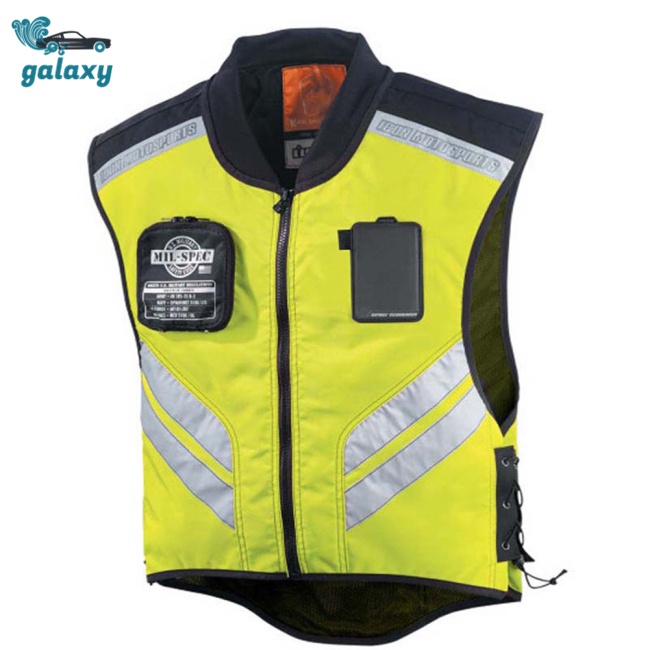 Galaxy Áo Bảo Hộ Phản Quang Thoáng Khí An Toàn Khi Lái Xe Có Túi Tiện Dụng