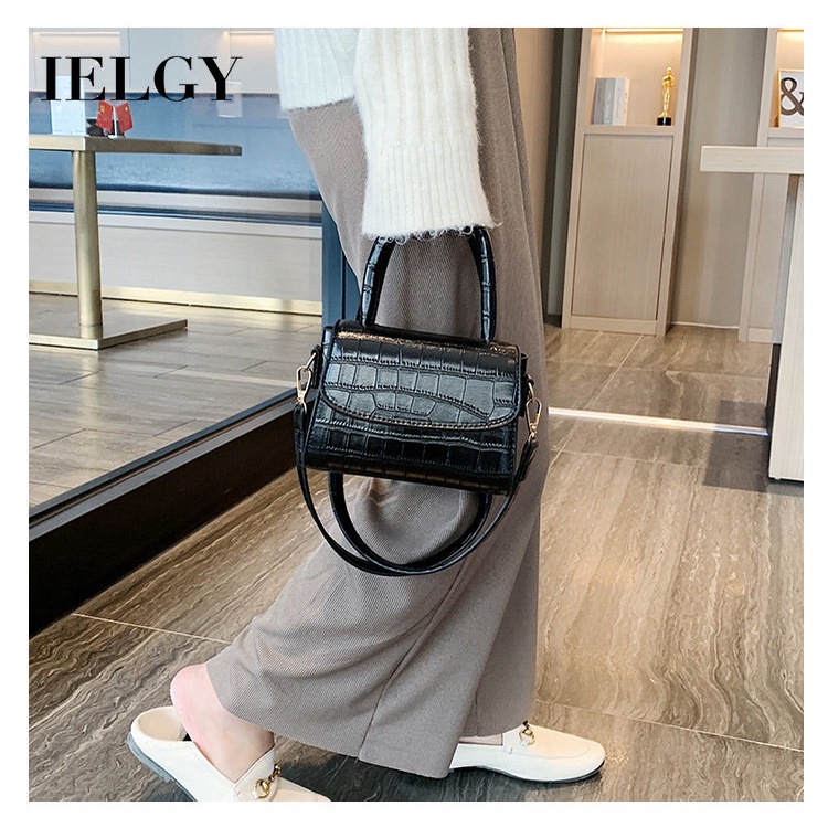 Túi Đeo Vai Hình Vuông Cỡ Nhỏ Họa Tiết Vân Đá Đơn Giản Thời Trang Phong Cách Hàn Quốc