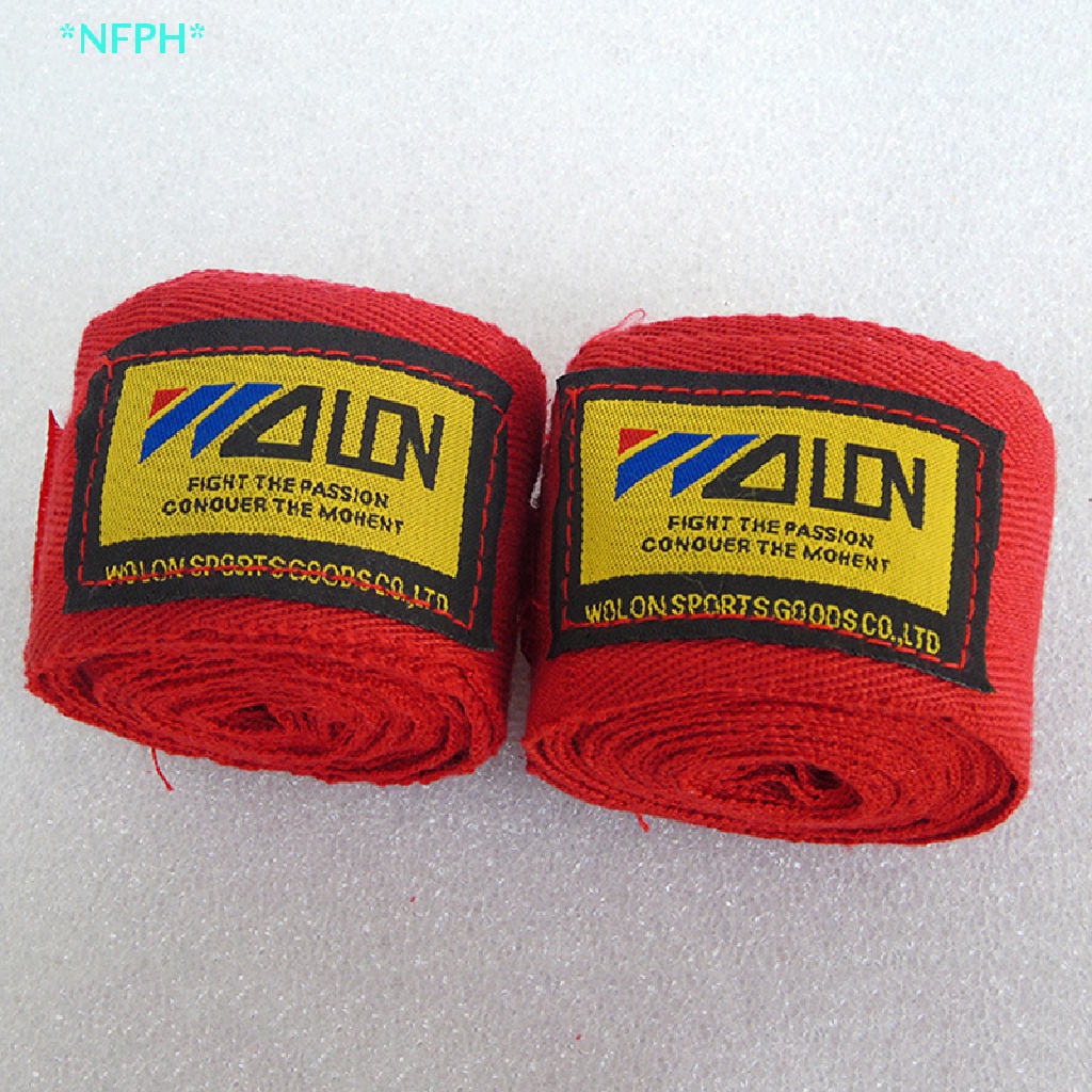 1 Cặp Đai Quấn Cổ Tay Bằng Cotton Hỗ Trợ Tập Taekwondo Muay Thai / MMA Mới