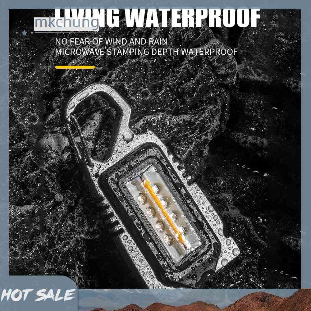 Móc Khóa Đèn Pin LED COB 500lm Chống Nước