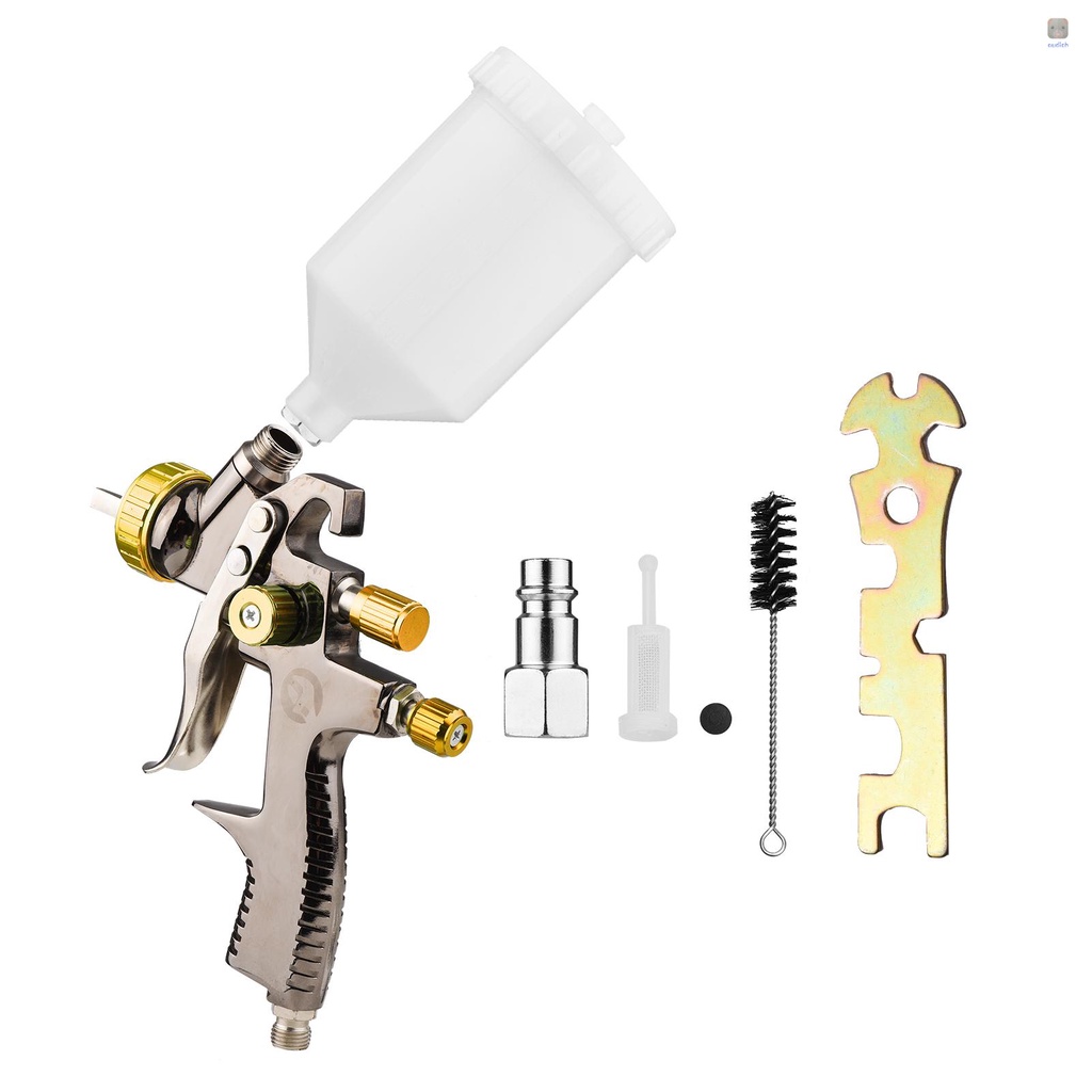 Súng Phun Sơn Khí 1.8mm 600cc Mini Cầm Tay Xoay 360 Độ Tiện Dụng DIY