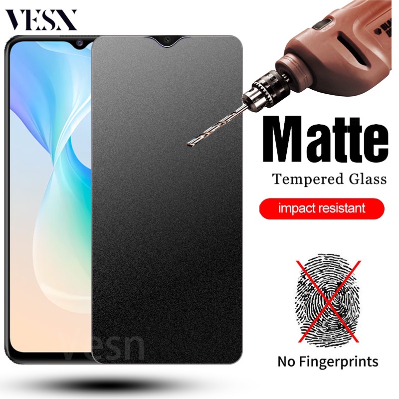 Kính Cường Lực Chống Vân Tay Mồ Hôi Cho VIVO Y36 Y77 Y76 Y35 Y22 Y22s Y02s Y02 Y02t Y02A Y15s Y15a Y16 Y73 Y33T Y33s Y21 Y21s Y21T Y55 Y20 Y20s Y20i Y20g Y12s Y12a Y11s 5G 4G 2023
