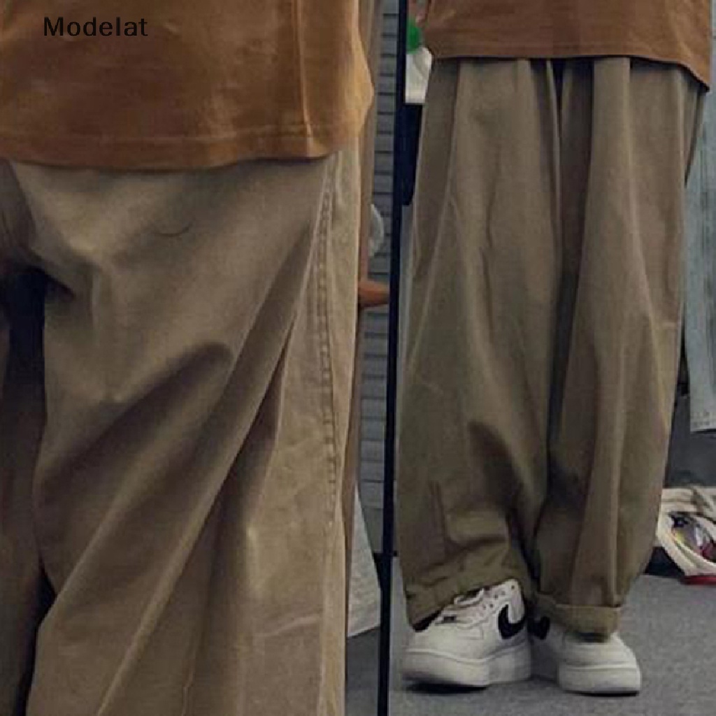 Mfc Quần Cotton Ống Rộng Lưng Cao Mỏng Đa Năng Có Túi WTD