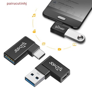 Đầu chuyển đổi otg usb 3.1 type c sang usb 3.0 góc 90 độ 10gbps type c sang usb 3.0