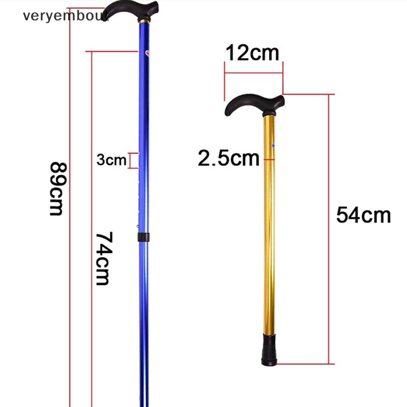 Gậy Đi Bộ 2 Đoạn Chống Trượt Có Thể Điều Chỉnh Tiện Dụng