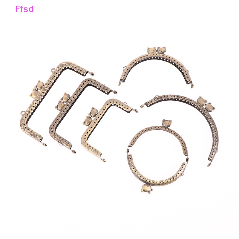 Bộ 10 Khung Kẹp Ví Đầu Mèo Bằng Kim Loại 8.5 / 10.5 / 12.5CM