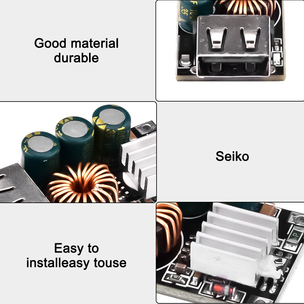 RIRIHI Mô đun hạ áp DC10-30V xuống 5V QC 3.0 chuyên dụng