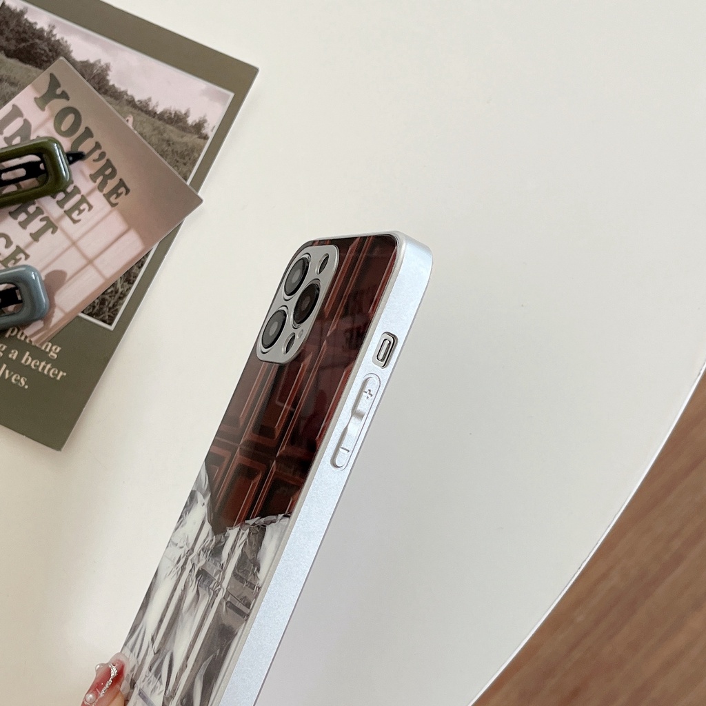 Ốp Điện Thoại TPU Dẻo Màu Bạc Thời Trang Chống Rơi Cho iPhone 14 13 12 11 PRO MAX