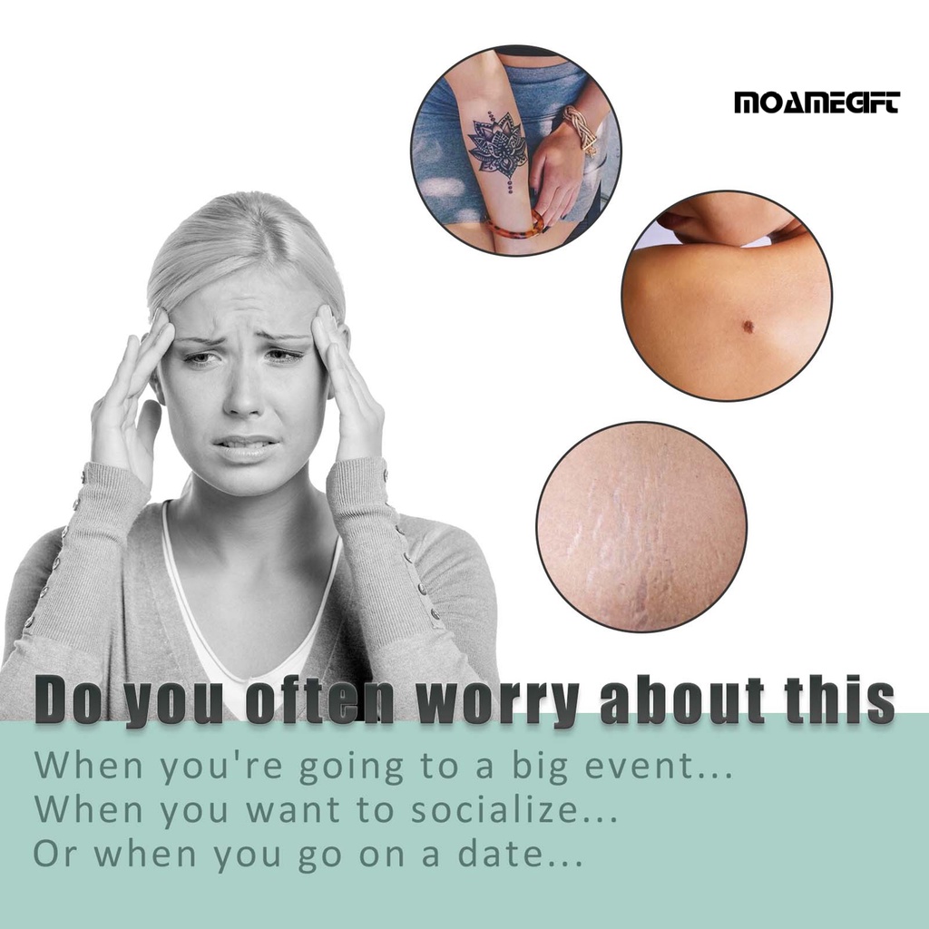 Hộp 50g Miếng Dán Che Khuyết Điểm Hình Xăm Nhẹ Nhàng Không Gây Đau Chống Thấm Nước