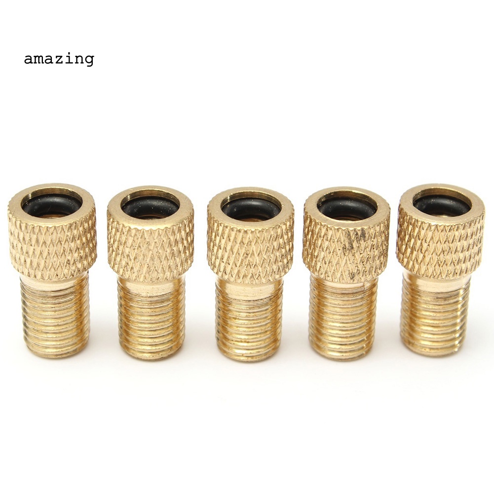 Set 5 Đầu Nối Van Bơm Hơi Lốp Xe Đạp Tiện Dụng