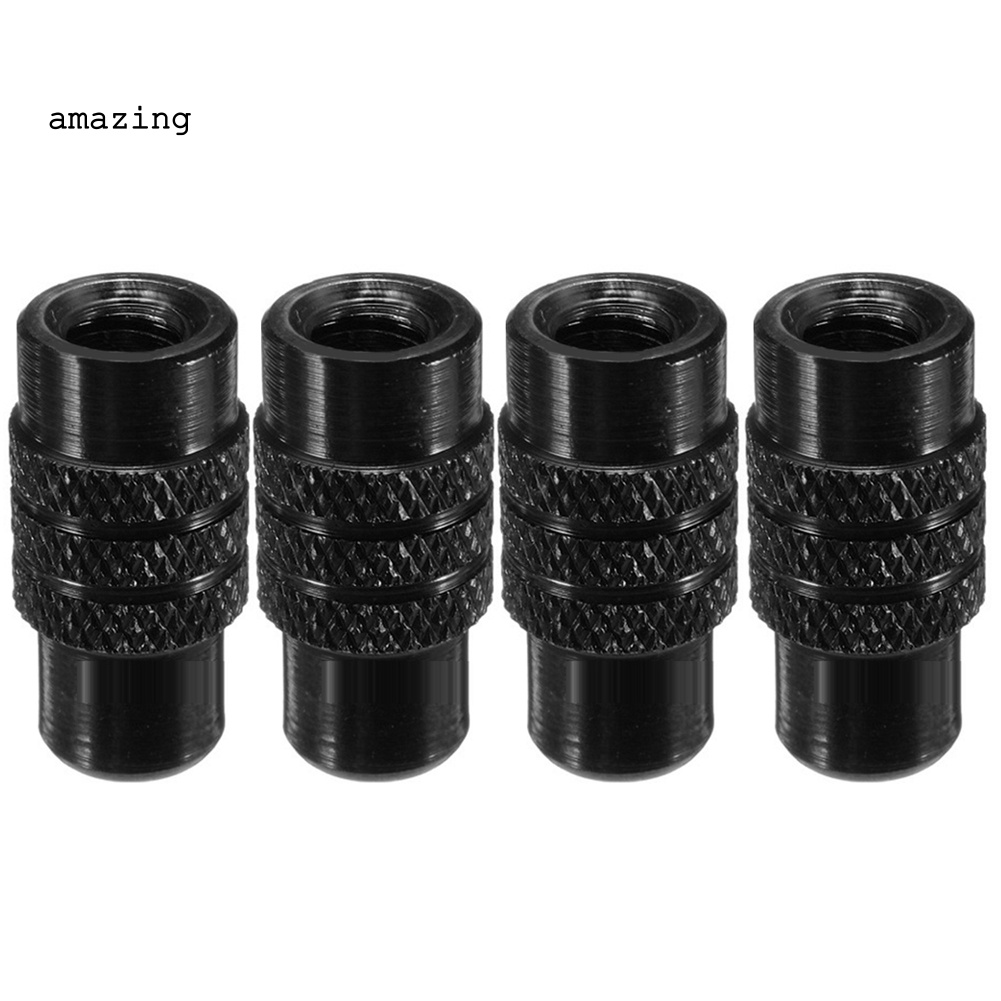 Bộ 4 Vỏ Bọc Van Bánh Xe Đạp Leo Núi Bằng Hợp Kim Chống Bụi