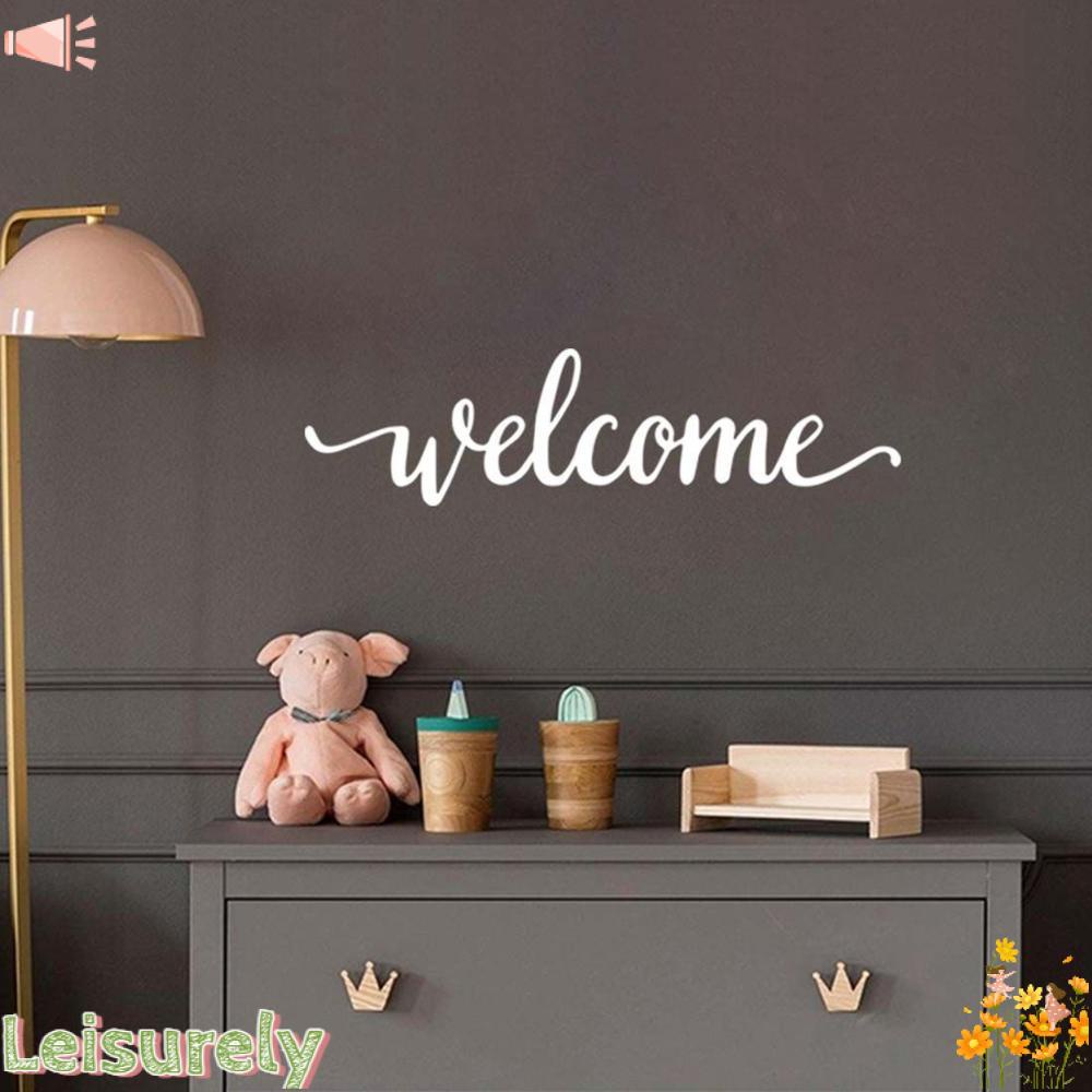 Miếng Dán Tường Trang Trí In Chữ Welcome Phong Cách Hiện Đại Mới
